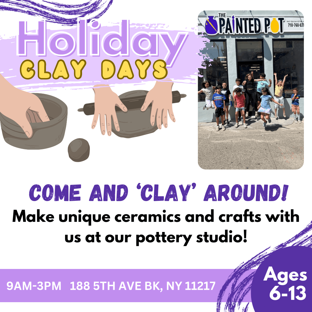 Painted Pot holiday camp event graphic